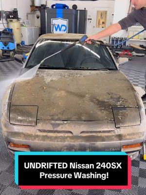 Nissan 240SX First Wash in 28 Years! Comment for the FINAL Part! #wddetailing #detailing #carwash #carcleaning #satisfying #satisfyingvideos #barnfind #fyp #abandoned #cardetailing #asmr #pressurewashing 