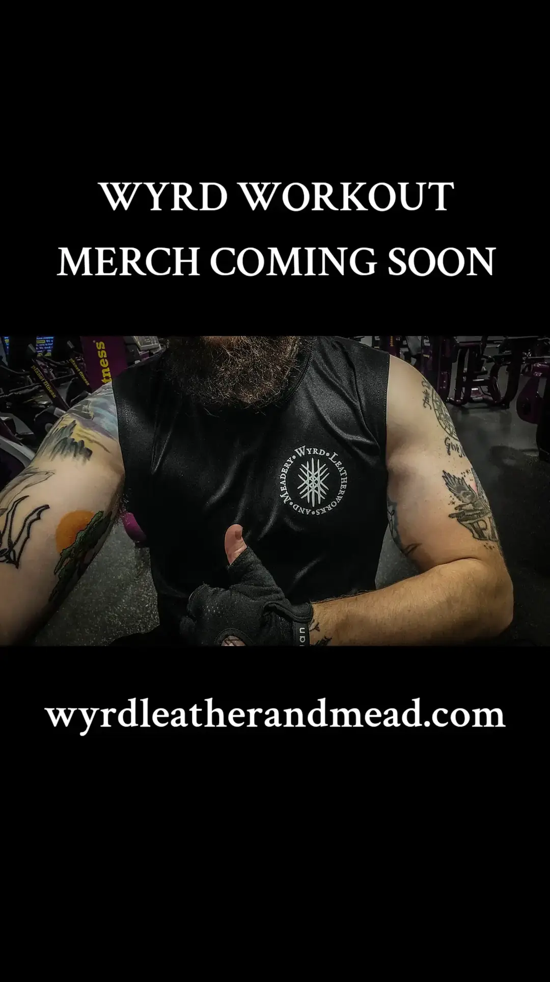 We have some gym attire coming soon!  Stay tuned on our website for worldwide shipping of a variety of items! #wyrdmead #wyrdmeadery #Oregon #Workout #fit #fitness #life #fyp #warriorsofwyrd #pdx #medieval #gym #fantasy #training #foryourpage 