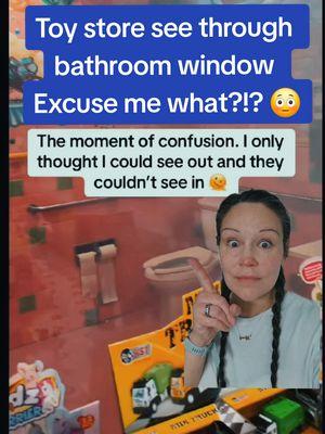 This is so wrong on so many levels A KIDS toy store with a see through bathroom window? Excuse me what? @Carissamonyce | Travel Creator #toystore #bathroom #window #seethrough #fyp 