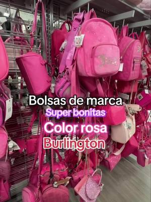 Bolsas de marca super bonitas en color rosa en la tienda de Burlington #bolsas #bolsos #bolsosycarteras #burlington #burlingtonfinds 