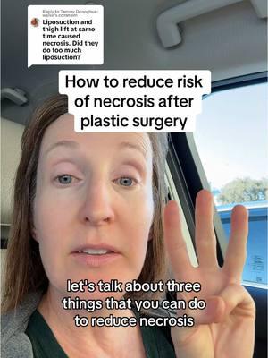 Replying to @Tammy Donoghue-walke reduce necrosis risk and complications after #plasticsurgery - stop nicotine, control diabetes and hypertension, exercise and use medical grade compression - no random online faja please #faja #thighlift #armlift #tummytuck 