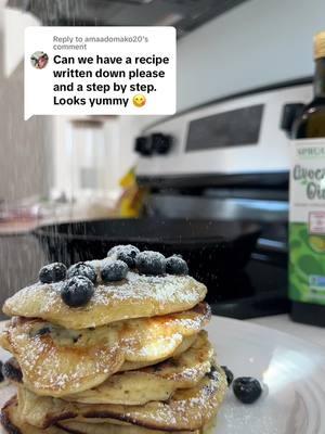 Replying to @amaadomako20  Fluffy Lemon-Orange Ricotta Pancakes with blueberries 🍋🫐✨. Sweet, tangy, and bursting with flavor in every bite. Perfect for slow mornings. Who’s trying this?  Serving: 8-10 pancakes Ingredients: 	•	1 cup all-purpose flour 	•	1/4 cup sugar 	•	1 tsp baking powder 	•	1/2 tsp baking soda 	•	1/4 tsp salt 	•	1 cup ricotta cheese 	•	3/4 cup whole milk 	•	2 large eggs (separated) 	•	1 tbsp lemon zest 	•	1 tbsp orange zest 	•	1 tbsp fresh lemon juice 	•	1 tbsp fresh orange juice 	•	1 tsp vanilla extract 	•	1 tsp vanilla extract 	•	1 cup fresh blueberries 	•	Butter or oil for cooking #CookWithBri #briannamensah #ghanatiktok🇬🇭 #nigeriantiktok🇳🇬 #pancakesrecipe #fluffycake #cookingwithkya #cookingwithjai