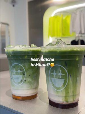 def the best matcha I’ve had in Miami so far from BIG FACE 🤭 @BIGFACE BRAND  #miami #miamidesigndistrict #matchalatte #matchalover #icedmatcha 