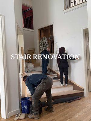 Replying to @Deansstuff the phase of every home reno when it looks worse but you just have to keep the end vision in mind and push through! #homeimprovement #homerenovation #homeremodeling #homereno #stairremodel #homerenovations #homedecor #interiordesign #homeupgrades 