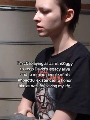 Literally NEVER said I was trying to replace him, I would never want to anyway. Can't I just show my appreciation to someone who saved my life in my own way without annoying mfs like that on my back all the time? I'm getting pretty tired of deleting comments like that. #fyp #fyp #fyp #davidbowie #jareth #jareththegoblinking #goblinking #labyrinth 