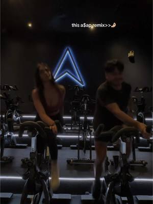 cycling to a$ap😻  #indoorcycling #fitness #girlworkout #spincycle #dallas 