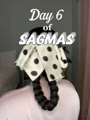 DAY 6 of SAGMAS🎄♐️🎁 I’ve been wanting to do a braided ponytail for a minute! And i UH-DORE hair accessories, especially for the holidays 😆 See yall tomorrow for DAY 7💋 #naturalhair #holidayhair #braidedponytail #ponytail 