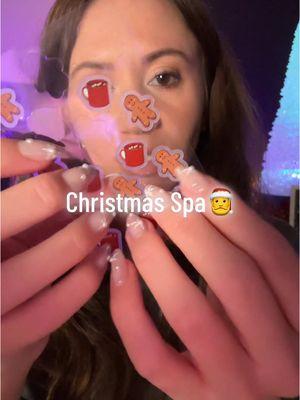 Christmas spa & skincare🎅 #asmr #asmrsounds #asmrvideo #asmrskincare #asmrroleplay #fyp 