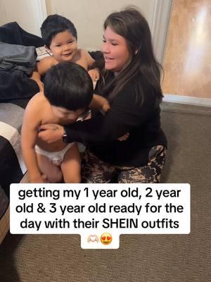 dressing my 3 babies in @SHEIN @SHEINUS its chaotic getting 3 kids ready but its worth it bc they look cute ❤️😍 ❤️❤️❤️❤️❤️❤️❤️❤️  Stay tuned for the trendiest by searching and following【SHEIN Baby Girls, SHEIN Young Boy,SHEIN Baby Boys) ❤️❤️ #MomsofTikTok #momlife #momtok #moms #techafamily #fyp #neytecha #family #kids #kidsoftiktok #girlmom #babiesoftiktok #grwm #outfit #sheinshops #sheinkids #sheinforall #loveshein #boymom #dayinmylife 