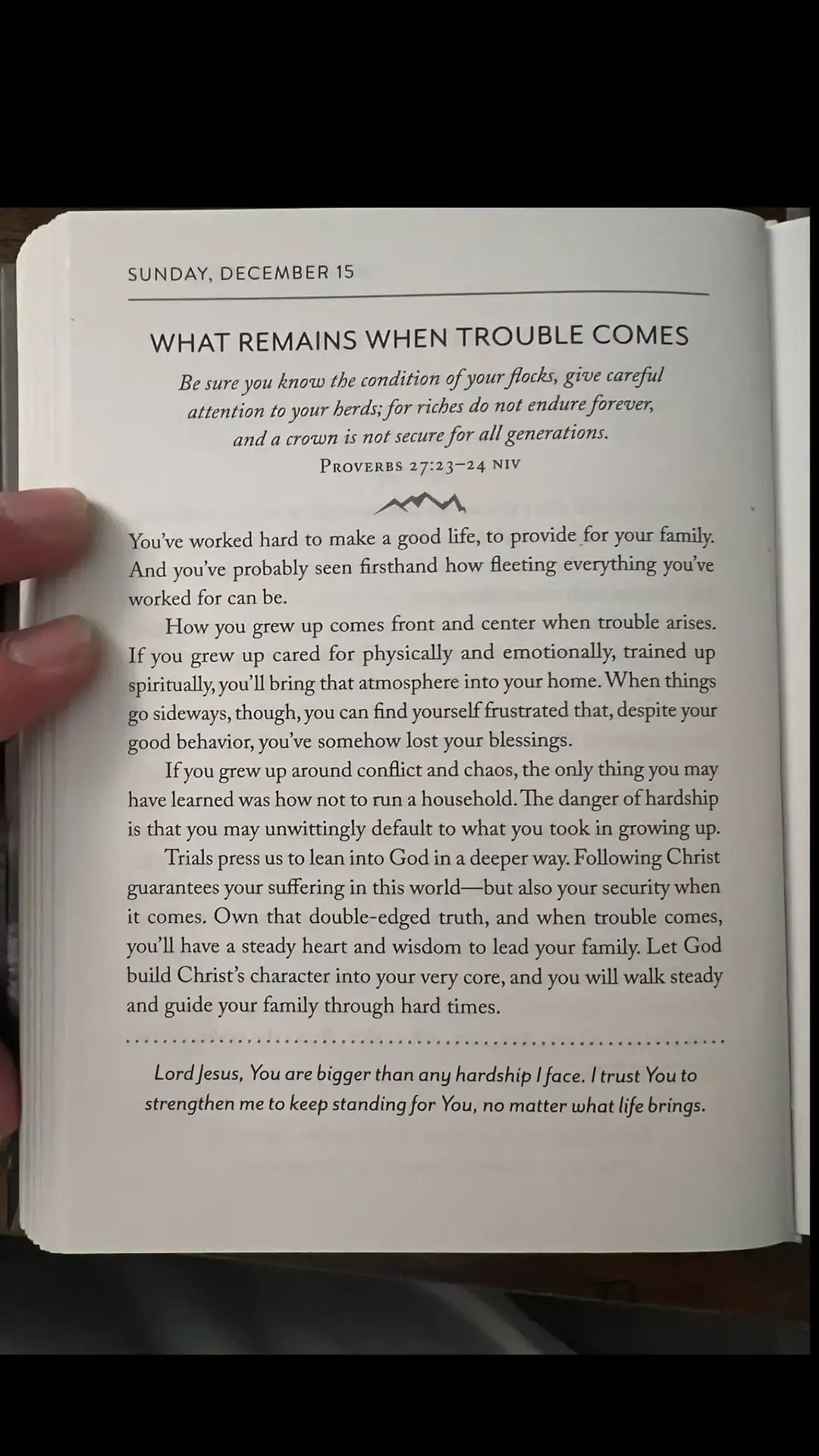 WHAT REMAINS WHEN TROUBLE COMES!! PROVERBS 27:23-24 #DailyDevotion #GodIsGood #WalkingWithJesus #EveryoneLoveEveryone #UnashamedOfTheGospel #ChristanTikTok #Fyp 