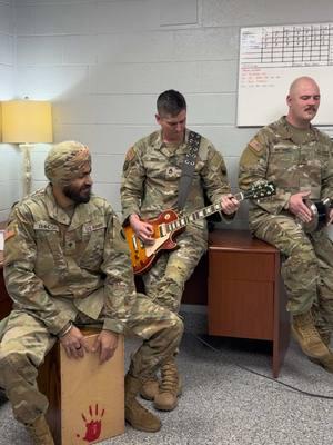 LA Garange - @ZZ Top w/ @SFC Chaos ft. An Interesting Instrument #fyp #military #guitar #cajon #Singh 