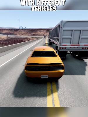 Chances of survival with different vehicles! #carsoftiktok #beamng #beamngmods #cars #nearmiss #carcrash #usa_tiktok #usa #fouryoupage 