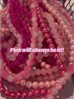 Just in case yall aint know that 🤷🏽‍♀️🥰💜 #pinkbeads #beads #glassbeads #beadvendor 