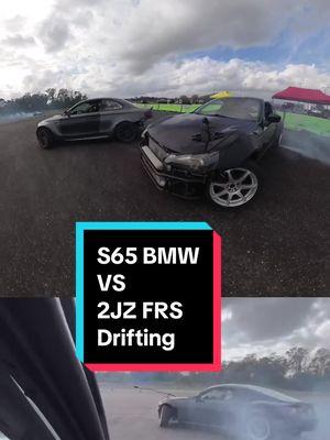 Monster high revving v8 was sick to drive with.  I think it was revving to like 8600rpm #2jz #2jzfrs #frs #s65 #bmw #bmw1series #drifting #tandem #tandemdrift #osw 