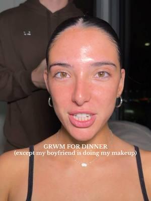 grwm for dinner…boyfriend edition 😭 #grwm #boyfrienddoesmymakeup #bfdoesmymakeup #grwmfordinner #makeupchallenge 