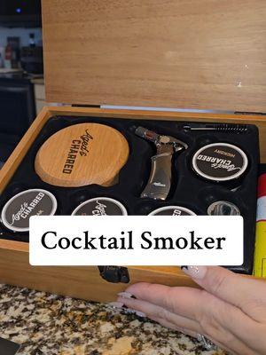 Whiskey Cocktail Smoker Kit with Torch & 8 Flavors Wood Chips - Premium USA Oak Smoker This smoker set makes the perfect Christmas gift for a friend, boyfriend, husband, parent.  #gifts #christmasgits #giftsforhim #cocktail #smoker #smokedcocktails #drinks #goodgifts #givinggifts  #creatorsearchinsights 