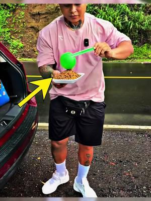 He stopped his car on the road and fed the dogs  #kindness #bekind #heartwarming #humanity #goodpeople #respect