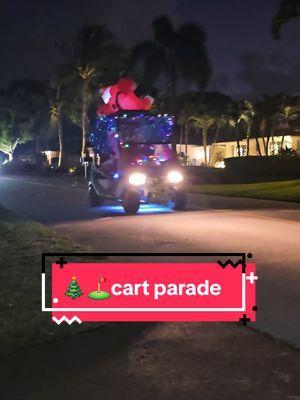 Annual 🎄⛳️#golfcartparade #christmasgolfcartparade   #ChristmasinFl #Floridathings #stuart #stuartflorida #greatembellishments 