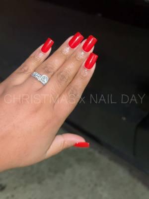 Where are your holiday nails??? Had to go with the red nails for Christmas & i love them so much. So happy my husband convinced me to try short nails, cause stilettos/almond have me in a chokehold. #nailday #perkinsnails #nolainfluencer #fyp #louisiana #batonrouge #nailtiktok @nailedbyjuless 