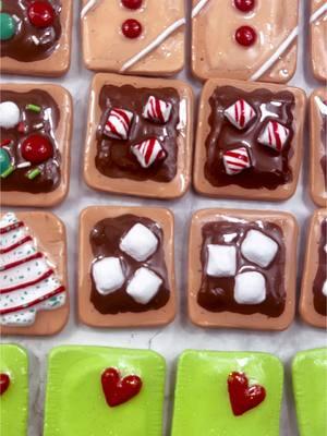 Christmas Pop Tart flavors #viral #clay #resin #polymerclay #christmascrafts #hotcocoa #peppermint #lildebbie #creatorsearchinsights #hotchocolate #christmastree #cookies #m #uvresin #gingerbread #mnm #mandem #grinch #poptart #mini #magnets #craft #DIY #treats 