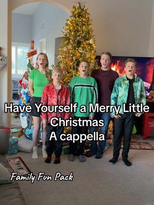 Have Yourself a Merry Little Christmas is one of my favorites that they sing. The ending is like butter 😍Enjoy it! #haveyourselfamerrylittlechristmas #christmas #christmassong #acappella #ffpmusic #familysinging #familyfunpack #christmasmusic #coversong 