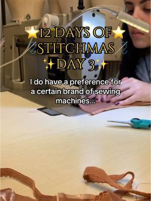 Stitchmas day 3: all about sewing machines! . #sewingproject #designwithme #fashionschool #designstudent 