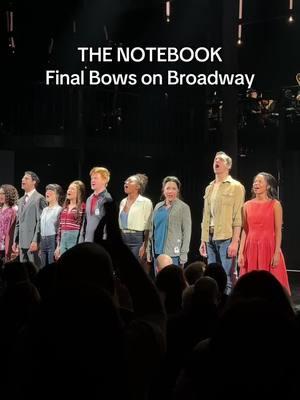 thank you for the sadness and joy, @The Notebook 💙 #thenotebook #notebookmusical #mydays #ingridmichaelson #broadway #musical #broadwaymusical #finalperformance #finalbow #musicaltheatre #newyork #nyc