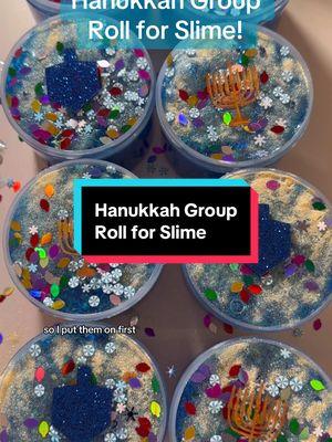 #happyhanukkah to all our #rollforslime lovers! I know Hanukkah doesnt start til the 25th but these babies gotta get in the mail!! #hanukkah #chanukah #slime #fishbowlslime #makingslime 