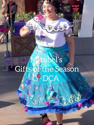 Mirabel’s Gifts of the Season takes place directly infront of Goofy’s Sky School. I would recommend finding a spot at least 20-30 minutes ahead of show time! #disneyland #disneycaliforniaadventure #encanto #mirabel #christmas #disney 