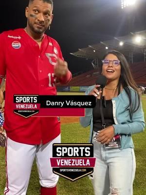 Danry Vásquez y su emoción ante su primer objetivo alcanzado con Cardenales de Lara 🆑 #lvbp #cardenalesdelara⚾