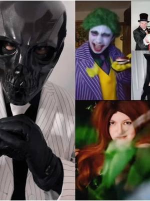 #duet with @ShortNessCosplay #DCvillains #dcvillain #BlackMask #RomanSionis #PoisonIvy #TheJoker #ThePenguin #Catwoman #TheRiddler #Batman #batmanvillain #batmanvillains #gothamrogues #roguesgallery #gothamcity #foryou #fyp 