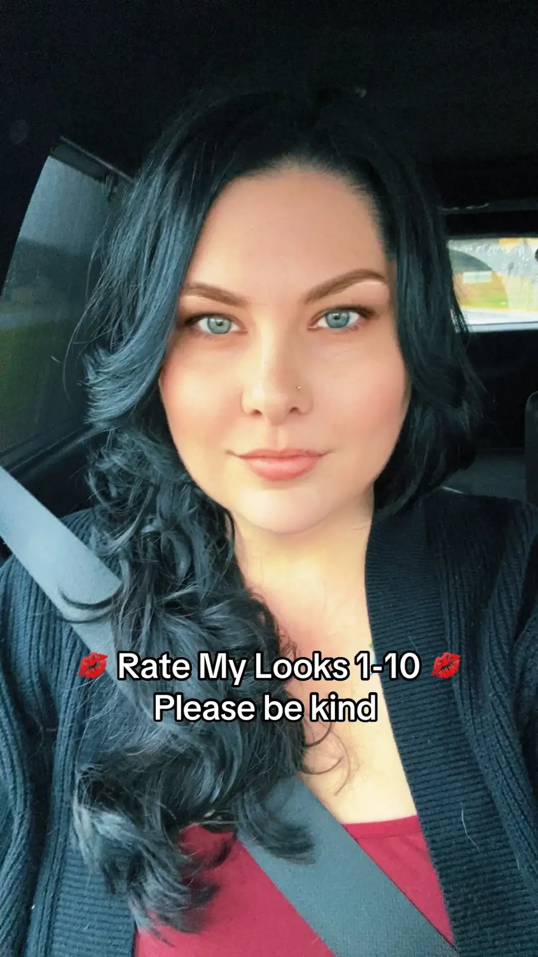 #fyp #foryoupage #midsize #plussize #followers #professionalattentionseeker #blueeyesthiccthighs😍👋 #tiktokcrush #thicctok #sexy #gorgeous #rateme #thirtyplustax #blueeyes #longblackhair 