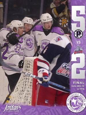 PBruins defeat Hartford Wolfpack 5-2 on hockey fights cancer night  #providencebruins #hartfordwolfpack #ahl #amicamutualpavilion #dunkindonutscenter #hockeyfightscancer  @Providence Bruins @Hartford Wolf Pack @AmicaMutualPavilion 