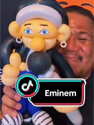 I twisted this guy! One of the coolest requests I’ve received.  #eminem #slimshady #balloontwistershawaii #balloontwistersoftiktok #balloontwisting #balloonart #balloonartist #balloonman #balloonguy #balloonsculpture #balloons #balloonanimals #balloonarthawaii #partyideas #hawaiientertainment #foryoupage #fyp #fypシ 