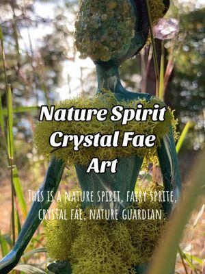 She is my first nature spirit creation. Made with love and magic. I wanted to share her magic with you all. 🦋#naturespirit #fae #fairysprite #faerie #crystalfae #natureguardians #ancientmagic #faerycore #fairycore #handmade #handmadedoll #art #forestfairy #fairy #forestmagic #crystalmagic #crystals #amethyst #peridot #moss #spiritworld 