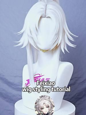 Wig Toturial: Feixiao from Honkai: Star Rail #feixiao #feixiaohonkaistarrail #feixiaohsr #HonkaiStarRail #honkaistarrailcosplay #wigtutorials #wigstyle #osiascosplay #fyp #cosplay #cosplaygirlsoftiktok