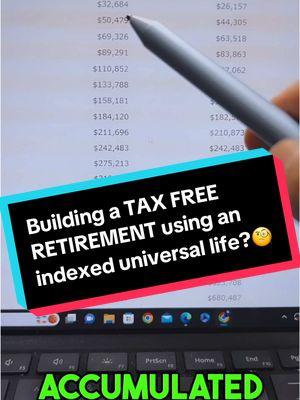 Building a TAX FREE RETIREMENT using an indexed universal life?🧐 In this example, it is a 45 year old male putting $1500/month at a minimum death benefit and max cash value policy structure. The main objective is MAX CASH ACCUMULATION and TAX FREE RETIREMENT INCOME✅ It’s a policy that allows you to become your own bank based on the setup, build your own “pension”, have TAX FREE ACCESS to cash value, protects your cash value from market volatility, also has living benefits in tact if you qualify, and grows TAX FREE inside of the policy, and protects your legacy transferring tax free wealth!✅ Get yours started!  Comment below “Bank” if you are interested! ⬇️ or send me a message!✅ 🚨make sure to FOLLOW ME TO RECEIVE MY MESSAGES🚨 #wealth #wealthbuilding #money #banking #401k #finance #wealthaccumulation #lifeinsurance  #generationalwealth #insurance #annuity #taxfree #taxfreewealth #IUL #beyourownbank