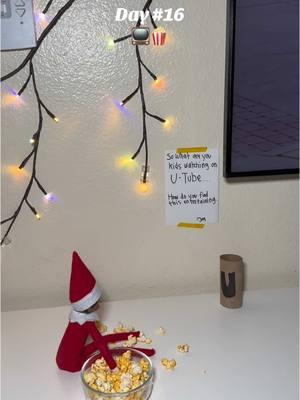 Elf On The Shelf Day #16 📺🍿 #easyelfonashelfideas#quickelfontheshelfideas#elfontheshelf l#elfontheshelf 