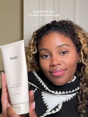 1-step wash n go with @THE OUAI curl creme did not disappoint #curls #washngo #curlygirl #blondecurls #naturalhair #naturallycurlyhair  #fyp #xyzcba 