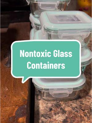 I love my glass set so much we threw out all the plastic and switched over! Not only does our food taste better, but it doesn’t leach toxic chemicals into our food when we heat it up. #glass #glasscontainers #mealprep #leftovers #nontoxic #nontoxickitchenitems #nontoxichome #lowtox #leakproof #spillproof #kitchen 