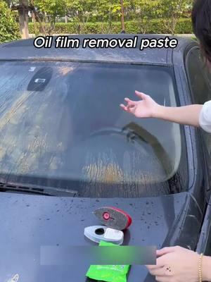 Car oil film cleaning ,solve your problems #car #oilremoval #watermarktutorial #carclaning #foryou #fyp #nowatermark