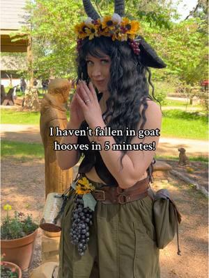 It’s happened too many times to count 😅 🐐  #faun #larp #fantasy #renfaire #medieval 