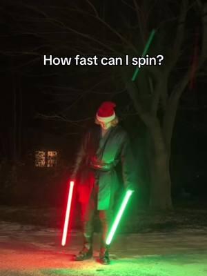 Can you keep up?  #anakinskywalker #christmas #challenge #lightsaber 