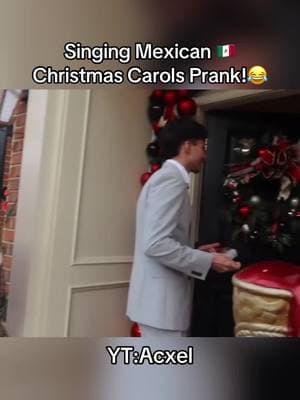 Singing Christmas Carols but Corridos 😂 🇲🇽  #mexican #christmas #prank #corridos #caroling #mexico #pesopluma #bellakath #fuerzaregida @Fuerza Regida @agushtopapapodcast 