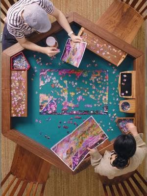 To all the puzzlers out there 😉🧩 This is your sign to level-up your gaming table! Holiday Deals are waiting for you, don’t miss out 🎄 Modular Gaming Table in stock and ships within 1 week!🎁 Click the link in bio to get exclusive deals and discounts! #puzzle #boardgametable #gamingtable #holidaydeals