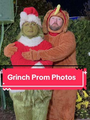 The Grinch & Max Prom Photo @The Grinch #universal #grinch #grinchmas #costume #cosplay #christmas #funny #fyp 