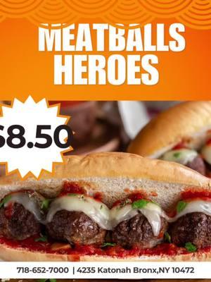 Meatball heroes are here 😋😋 #NYC #typ #italiansbelike #italiansdoitbetter #meatballparm #metballhero #meatballs  #parmhero #meatballsandwich#toryou #cheese #cheesy #nycpizza #nycfood #meatball #katonahpizza #devourpower #viral