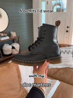 6 ways I’d style my classic doc martens 🖤 #shoestyle #docmartens #docmartensfits #drmartens #outfitideas #outfitideasforyou #styleinspo #casualoutfits #casualoutfitideas 