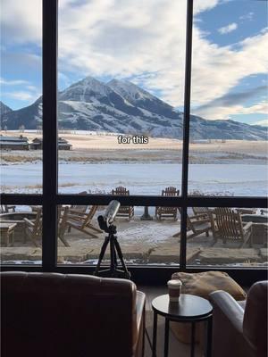 its not the closest place to grab a coffee but it’s one of the best @sagelodge #montana #paradisevalley #outwest #bigskycountry #bozeman #western #fyp 