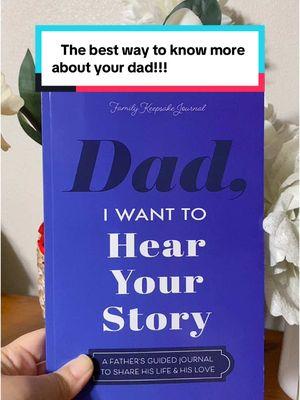 Dad i want to hear your story book is the best way to know more about your dad!! #dad#father#daddy#dada#book#dadiwanttohearyourstory #dadstory#daddystory#family#storylife #giftforhim 